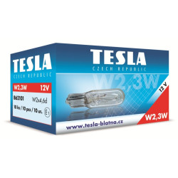 Autožárovka 12V W2.3W W2x4.6d TESLA B62101