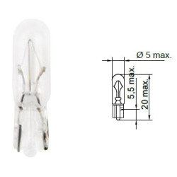 Autožárovka 12V W2.3W W2x4.6d TESLA B62101