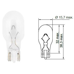 Autožárovka 12V W16W W2.1x9.5d TESLA B66101