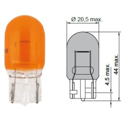 Autožárovka 12V WY21W W3x16d TESLA B62301