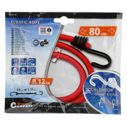 Upínač pružný DOUBLE HOOK 10mm/80cm TÜV/GS Compass 02191