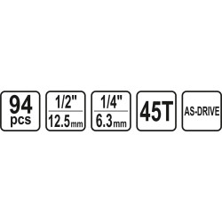 Gola sada 1/2" 94 ks STHOR 58687