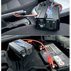 Měnič 12/230V 300W + USB Compass 07112