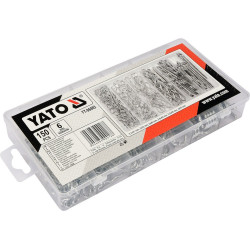 Závlačky pružinové sada 150ks YATO YT-06883