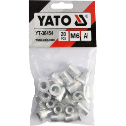 Nýtovací matice hliníková M6 20ks YATO YT-36454