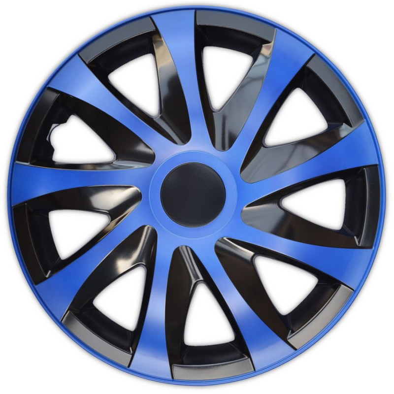 Poklice na kola DRACO CS BLACK/BLUE 15"