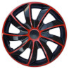 Poklice na kola QUAD BICOLOR BLACK/RED 15"
