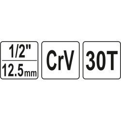 Ráčna 1/2" 125 mm na radiátory YATO YT-03315