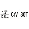 Ráčna 1/2" 125 mm na radiátory YATO YT-03315