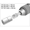 Sada adaptérů SDS+ 1/4", 3/8", 1/2" YATO YT-04686
