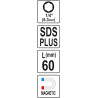 Adaptér SDS+ HEX 1/4" YATO YT-04690