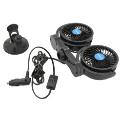 Ventilátor na přísavku 12V 2x108mm MITCHELL DUO