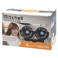 Ventilátor na přísavku 12V 2x108mm MITCHELL DUO