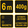 Olovnice magnetická 400 g 6m Vorel 17310