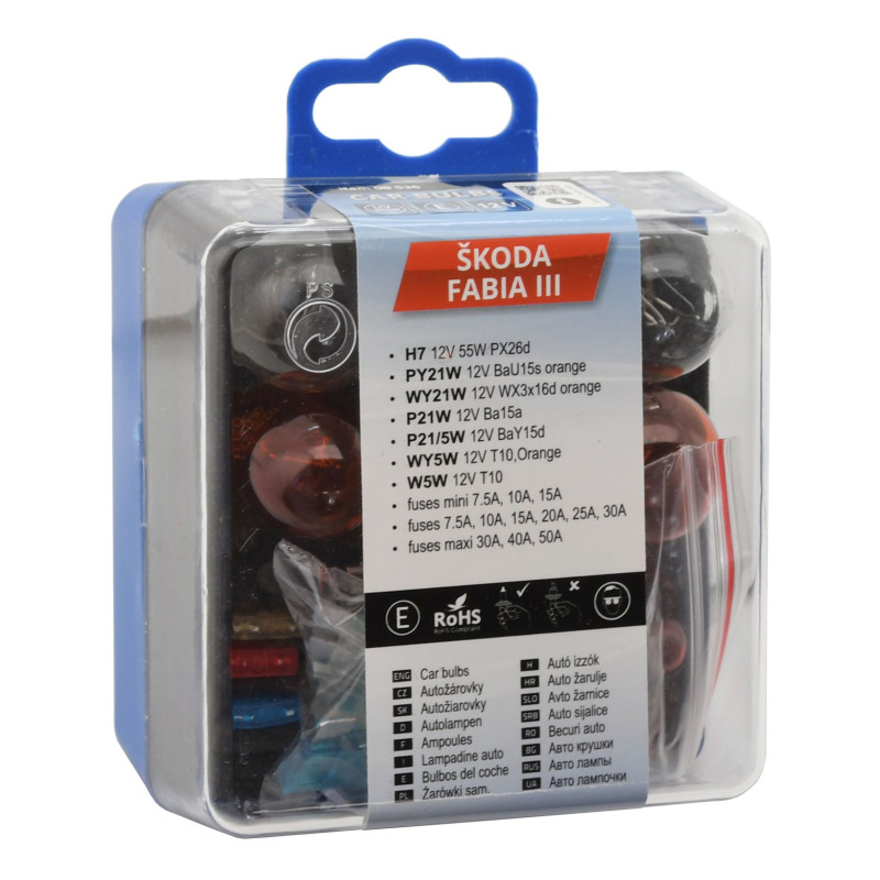 Žárovky servisní box ŠKODA FABIA III H7 Compass 08536