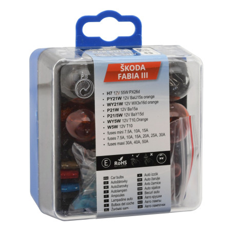 Žárovky servisní box ŠKODA FABIA III H7 Compass 08536