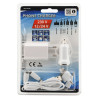 Nabíječka telefonu 220/12V (iPhone 4/-8 micro USB, mini USB, USB-C) Compass 07681