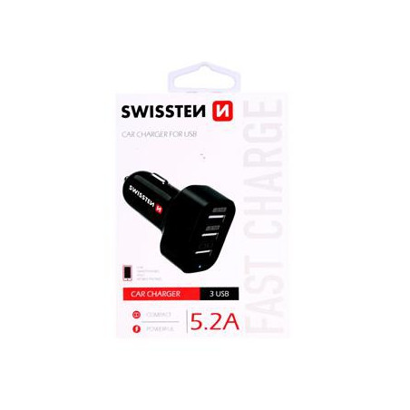 Micro USB auto nabíječka, 12V, 5V, 2400mA, nabíjení mobilních telefonů a GPS, černá, odpojitelný kabel
