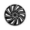 Poklice na kola TURBO Silver / Black 14"