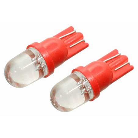Žárovka 1LED 12V  T10  červená  2ks
