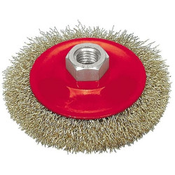 Kartáč kotoučový vlnitý drát 100 mm Vorel TO-06972