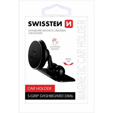 DRŽÁK MAGNETICKÝ DO AUTA S-GRIP DASHBOARD DM6 SWISSTEN 