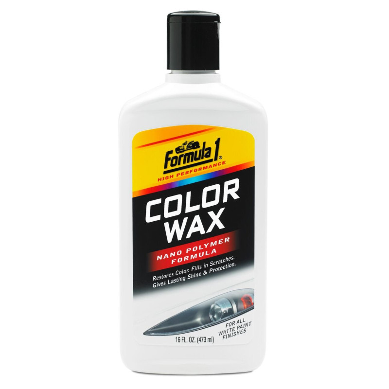 Barevný autovosk s nano polymery bílý Formula 1 615493