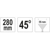 Kleště na ohýbání plechu 280 mm 45° YATO YT-5416