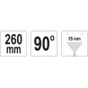 Kleště na ohýbání plechu 280 mm 90° YATO YT-5417