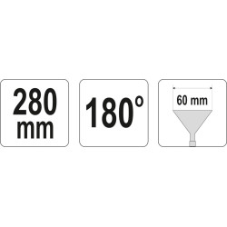 Kleště na ohýbání plechu 280 mm 180° rovné YATO YT-5415