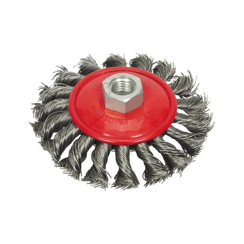 Kartáč drátěný boční 100 mm pletený Vorel TO-06977