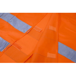 Výstražná reflexní vesta oranžová  EN20471:2013 XL