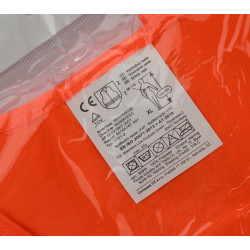 Výstražná reflexní vesta oranžová  EN20471:2013 XL