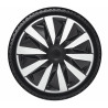 Poklice na kola LAZIO Carbon SILVER/BLACK 14"