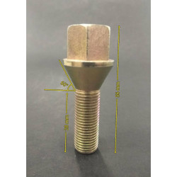 Šroub kola M12x1,25x30mm kuželový