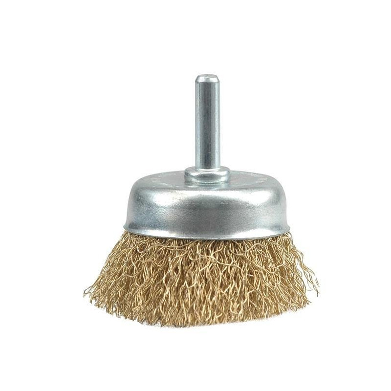 Kartáč drátěný čelní s nástavcem do vrtačky 75 mm Vorel TO-06988
