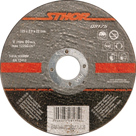 Kotouč na kov 125 x 22 x 1,0 mm Sthor TO-08171