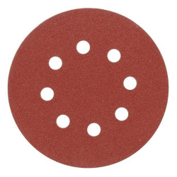Brusný papír 125 mm P60 s otvory 5 ks suchý zip Vorel TO-08576