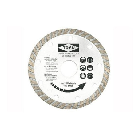 Kotouč diamantový 125 x 22,2 x 2,0 mm turbo Vorel TO-08752