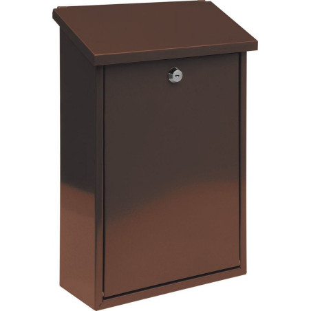 Schránka poštovní 400x250x100mm hnědá TO-78572