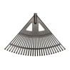 Hrábě vějířové 27 zubů, 580mm FLO TO-35791
