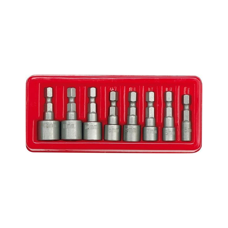 Sada bitů nástavců šestihranných 8 ks CrV 1/4" Vorel TO-66113