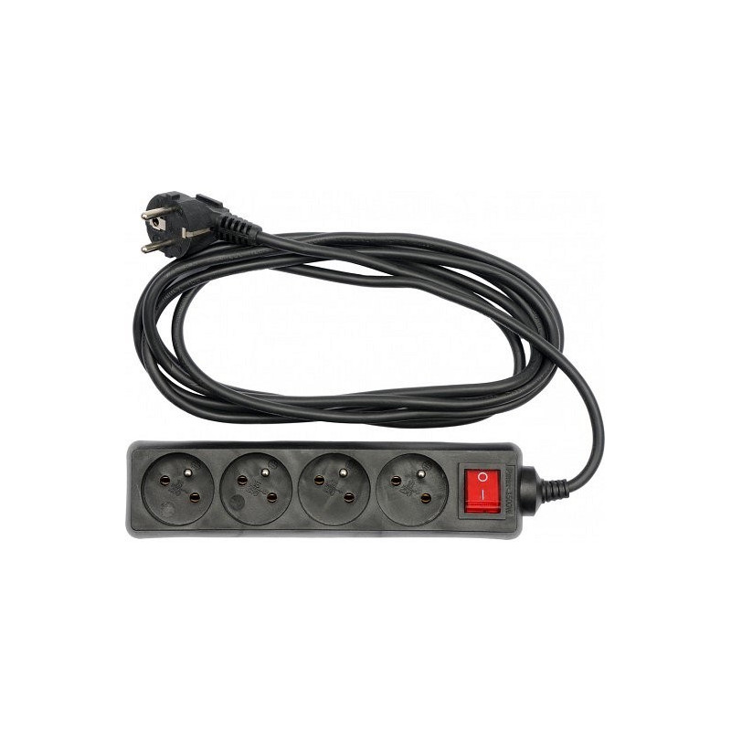 Kabel prodlužovací 1,5 m vypínač 4 zásuvky Vorel TO-72630