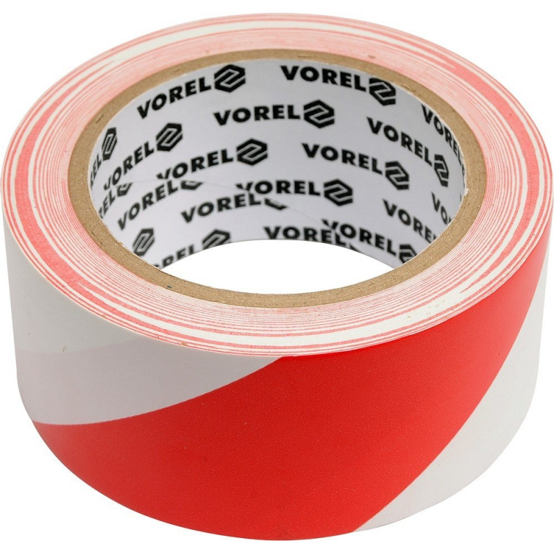 Páska výstražná ČERVENOBÍLÁ 48 mm x 33 m Vorel TO-75230