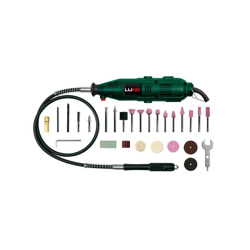 Bruska mini 135 W + 40 ks příslušenství LUND Lund TO-79314