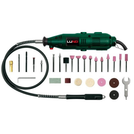 Bruska mini 135 W + 40 ks příslušenství LUND Lund TO-79314