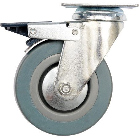 Otočné kolečko, gumové s brzdou 20kg 50/16/72mm Vorel TO-87381