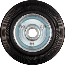 Kolečko gumové černé 150kg 200/44mm prům.20/25x55mm Vorel TO-87456